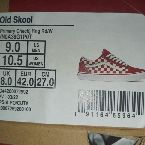 Vans Old Skool Primary Checkers Multiple Sizes - Picture 11 of 16
